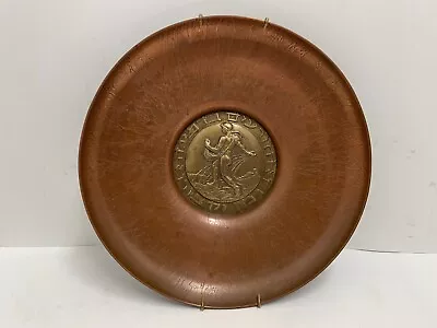 Vintage Maurice Ascalon Designed Pal-Bell Israel Copper/Brass Wall Hanging Plate • $149.99