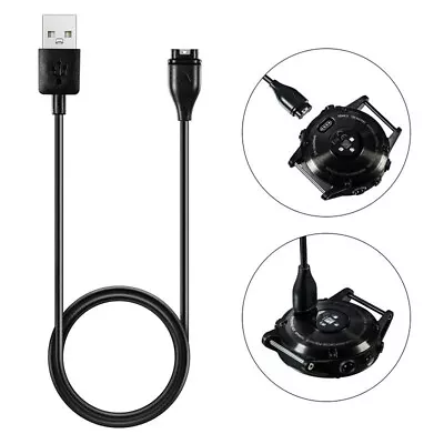 USB Charging Cable Charger Lead For GARMIN Fenix 5 VivoActive 3 Vivosport 1M AU • $17