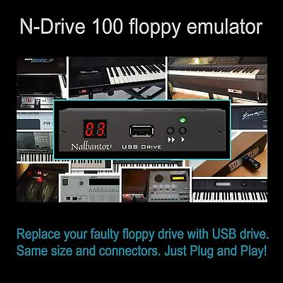 Nalbantov USB Floppy Disk Drive Emulator N-Drive 100 For Yamaha SY77 SY99 V50 • $263.74