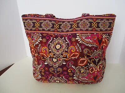 VERA BRADLEY Safari Sunset Large 3 Pocket Magnetic Close Tote • $22