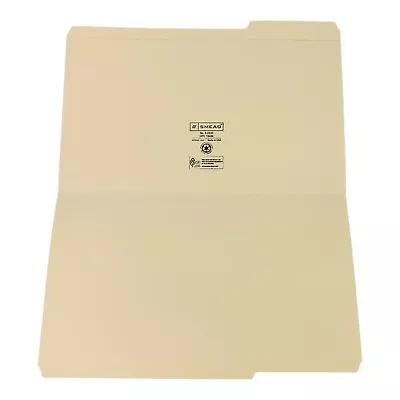 100 Smead Folders Legal Size Heavy Duty Reinforced Tab File Folders 1/3-Cut Tab • $42.99