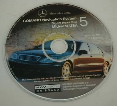 Mercedes Benz Comand Navigation System Disc 5 Midwest USA 2001 • $10
