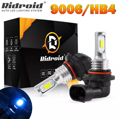 2x 9006 LED Fog Light Bulbs 8000K Blue Super Bright For 2002-2009 Dodge Ram 1500 • $11.99