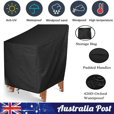 $22.59 • Buy Chair Cover Dustproof Outdoor Garden Furniture Rainproof Foldable Protect Cover