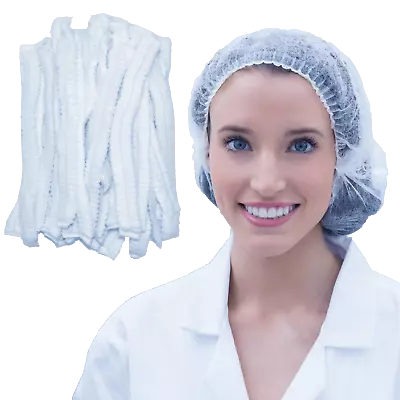 100 - 1000 Pcs Disposable Bouffant Cap Hair Net Head Cover Industrial/Medical • $9