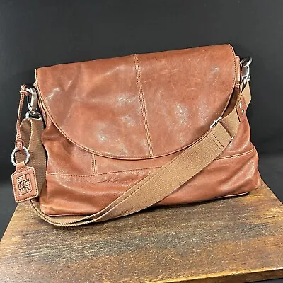 Vintage Bag Ellington Italian Leather Italy Book Computer Bag Laptop Brown • $67.99
