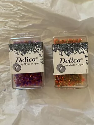 Lot Of 2 Delica By Miyuki Of Japan 11 Seed Beads 2 Mixes 50 Gram Each • $7.50