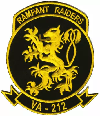 VA-212 Rampant Raiders Squadron Patch – Sew On • $13.99