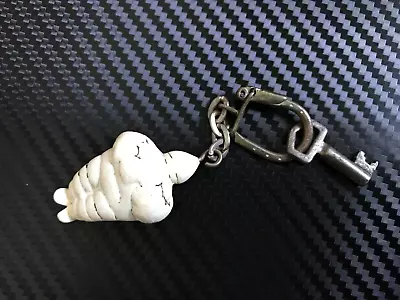 SPARES Michelin Man Bibendum Keyring Key Chain Fob Vintage Used • £4.99