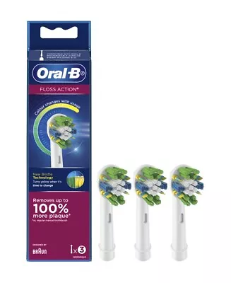 New Oral-B Floss Action Replacement Head Refills 3 Pack • $16.99