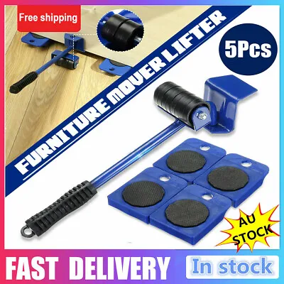$18.48 • Buy 5x Furniture Slider Lifter Moves Wheels Mover Kit Home Moving Lifting System