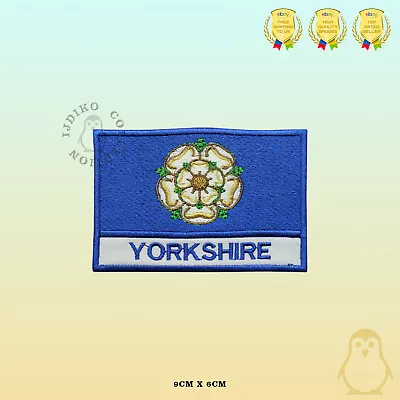 £2.19 • Buy YORKSHIRE County Flag With Name Embroidered Iron On Sew On Patch Badge 