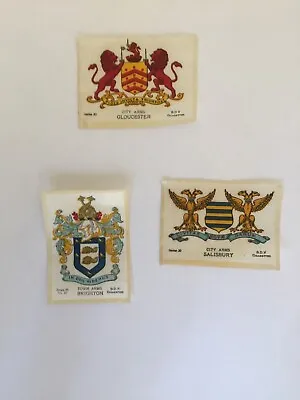 £3.99 • Buy Vintage BDV Silk Cigarette Cards Town & City Arms Series 30 Immac