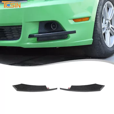 Front Fog Light Lamp Eyebrow Trim Bezel For Ford Mustang 2010-2014 Carbon Fiber  • $29.99