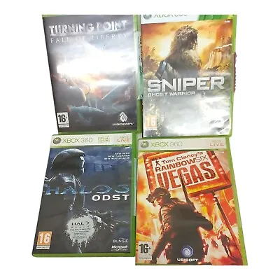 Xbox 360 Games Bundles Sniper Turning Point Tom Clancys Rainbow Six  Halo 3.. • £4.85