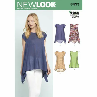 NEW LOOK Sewing Pattern 6453 Misses Ladies Women Plus Tunic Top 6-18 EASY • £8.97