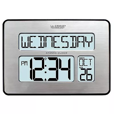 513-1419BL La Crosse Technology Atomic Digital Wall Clock Backlight - Open Box • $29.95