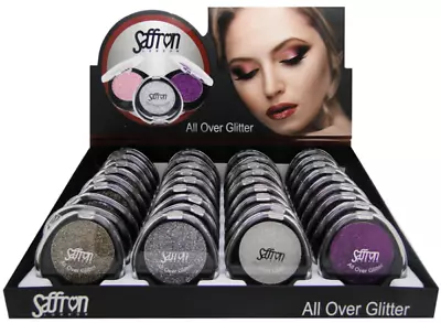 £1.98 • Buy Saffron Gold Silver  All Over Glitter Gel Eye Shadow Lip Body Make Up Glitter 