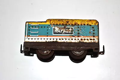 Hafner Blue/Yellow/Silver Tin 4 Wheel Tender Very Poor Model Railroad • $7.65