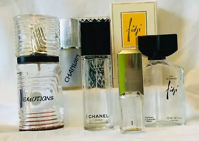 Vintage Perfume Bottles X5 Cristal Chanel Charles Of The Ritz Etc EMPTY - READ • £0.99