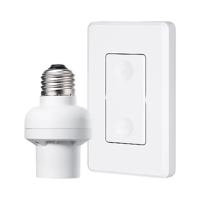 DEWENWILS Remote Control Light Bulb Socket Wireless Wall Light Switch E26 E27 • $19.99