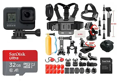 GoPro Hero8 Black Waterproof Action Camera CHDHX801 + Special Action Pack Kits • $209.90