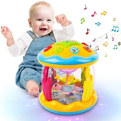 L&Y Baby Toys 6 To 12 Months Ocean Projector Light Up Toys With Music Sensory • £24.99