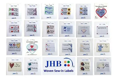 JHB Sew-in Woven Clothes Label Sweetheart Sewing Knitting Crochet Quilting Craft • £2.75