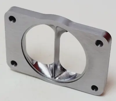 T6 Divided To 3.5 Inch Inlet Transition Turbo Flange 1/2  CNC S400 Twin Scroll • $89.95