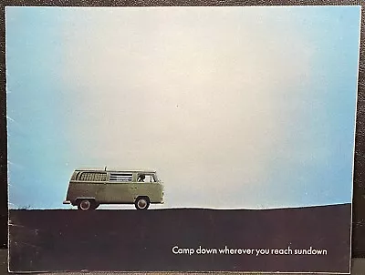  1969 Volkswagen Campmobile  Brochure Mini Van Bus Wagon Vanagon Camper Nice • $74.99