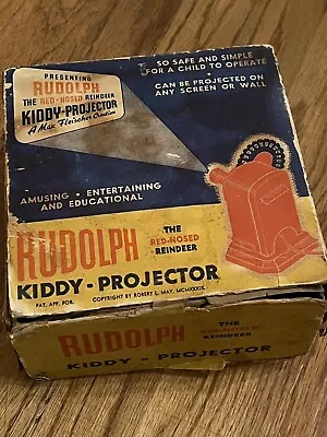 1940s RLM Vintage Kiddy Rudolph Reindeer Projector W/Box MONTGOMERY WARD • $75