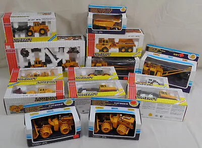 Lot Of 15 Joal Compact Diecast Construction Vehicles CAT Volvo 1/35 1/50 1/70 • $315