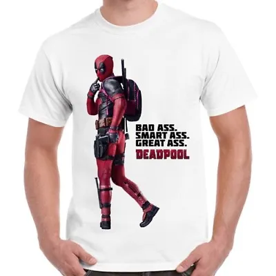 £6.95 • Buy Deadpool Bad Ass Smart Ass Funny Marvel Comics Vintage Retro T Shirt 929
