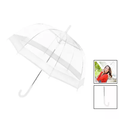 1X 23'' 58cm Dome Umbrella [WHITE] • £17.75