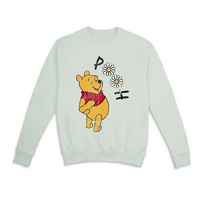 Disney Womens Crew Sweatshirt Winnie The Pooh Loves Nature Jumper S-XL Official • £19.99