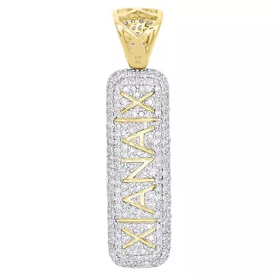 2Ct Round Lab Created Diamond 3D Xanax Pill Charm Pendant 14k Yellow Gold Plated • $303.11