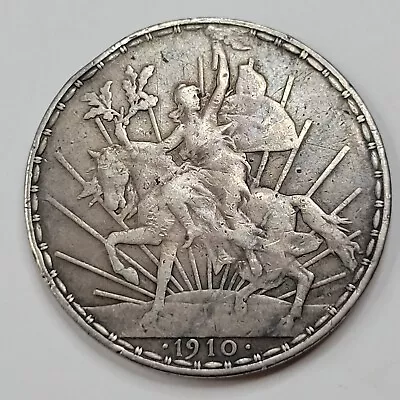 1910 MEXICO Caballito Peso Scarce Circulated Genuine Silver Crown Coin *F622 • $209