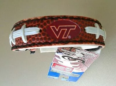 Virginia Tech  Hokies Vintage Game Wear Leather Football Bracelet O/S     C • $9.99