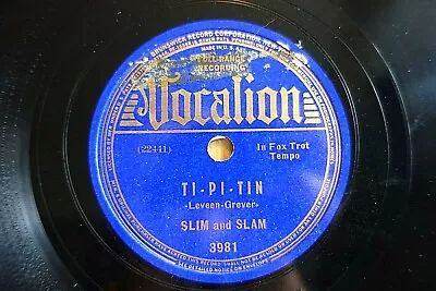 £28 • Buy Slim Gaillard & Slam 78 Ti-pi-tin/ That's What You Call Romance Vocalion 3981 E-