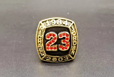 Michael Jordan #23 Basketball Memorial 1984 2003 Ring 6X National Champion • $24.90