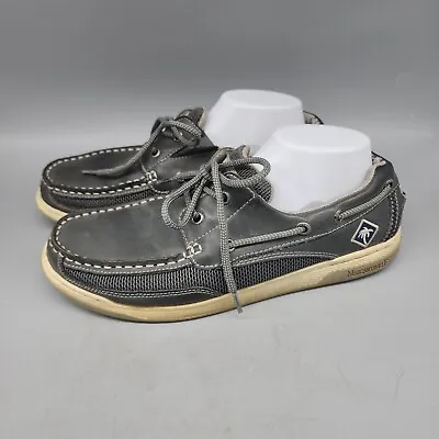 Mens Margaritaville Leather Grey Boat Shoes Size 9.5  • $16.99