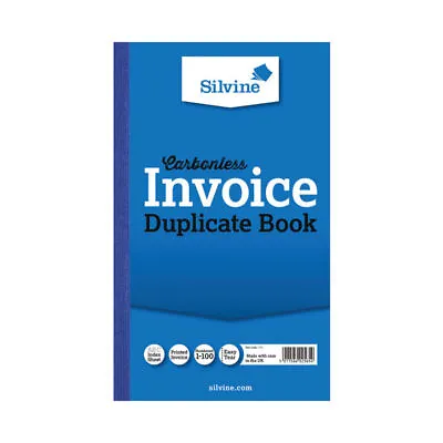 Silvine Carbonless Duplicate Invoice Book 210x127mm (Pack Of 6) 711-T *FREE DEL* • £31.99