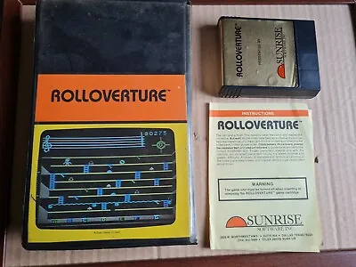 Rolloverture For Colecovision & Adam Cartridge & Manual • £54.45