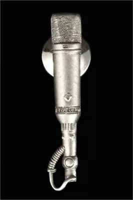 Harmony Jewelry Pin | Neumann U-67/87 Microphone | Pewter • $9.99