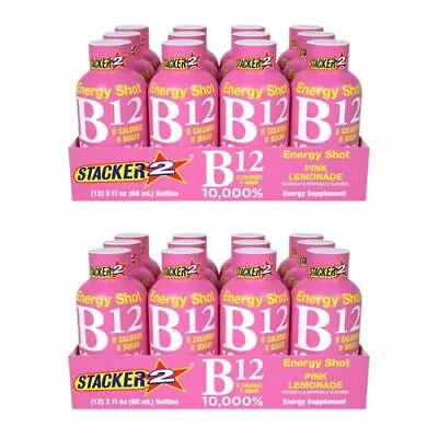 Pink Lemonade B12 Energy Shot 2oz Pack Of 24 • $49.06