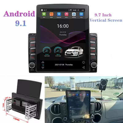 9.7   Android Vertical Screen FM Stereo Autoradio Wifi GPS Multimedia Navigation • $169.81