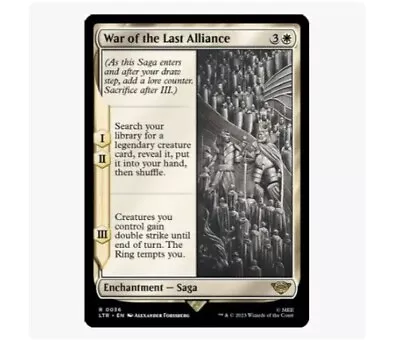 MTG War Of The Last Alliance The Lord Of The Rings 0036 Regular Rare • $1.59