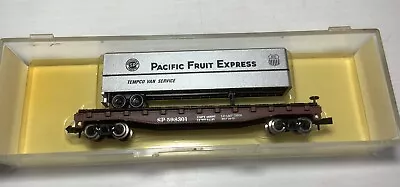 N Scale Atlas  Southern Pacific Fruit Express Trailer On Flat Car 3776 • $24.75