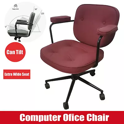 PU Leather Office Chair Executive Swivel Gaming Work Study Seat Tilt Computer • $59.99