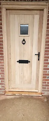 Traditional Solid Oak Cottage Style Front Door Bespoke Sizes Available  • £2900